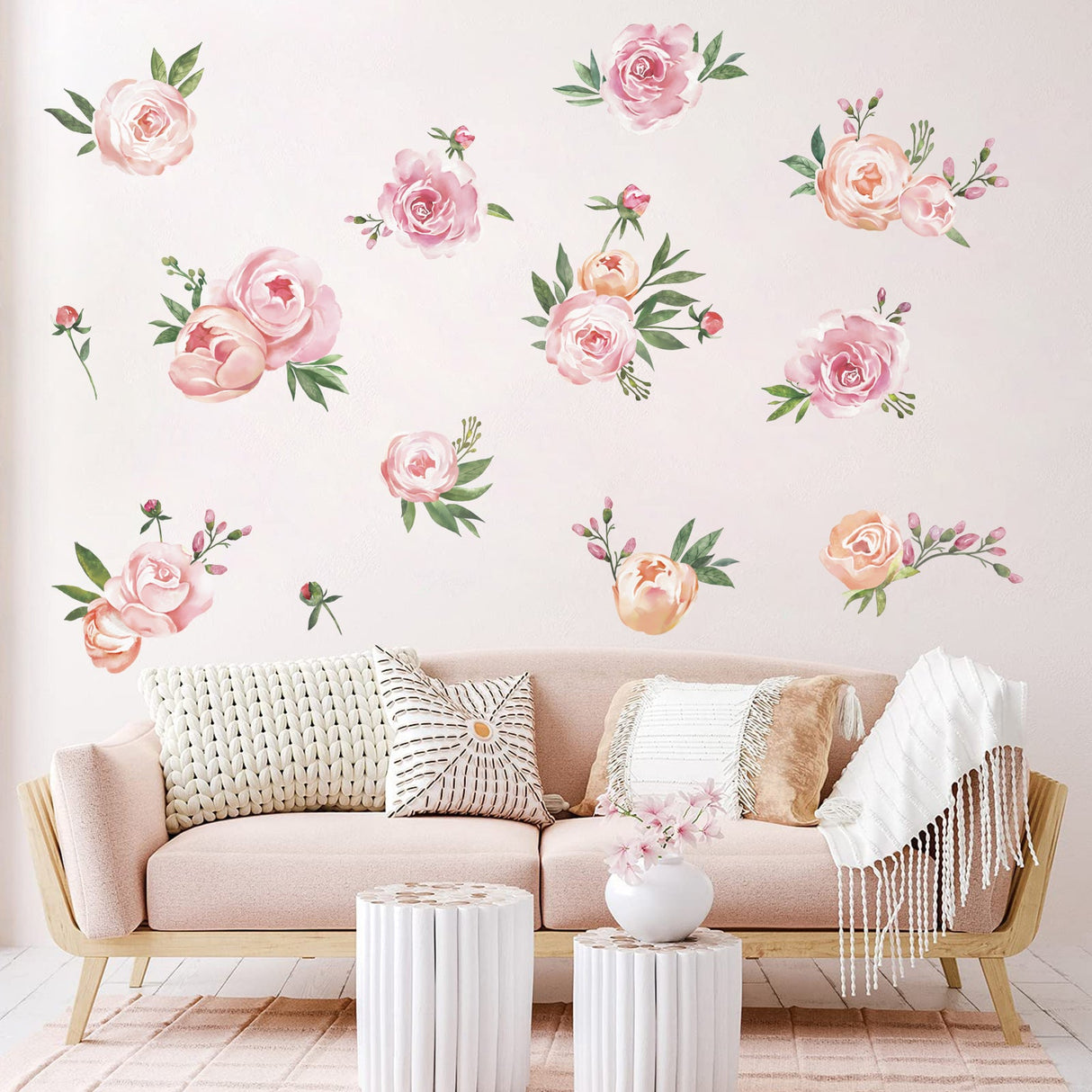 Peony Flowers Wall Decals