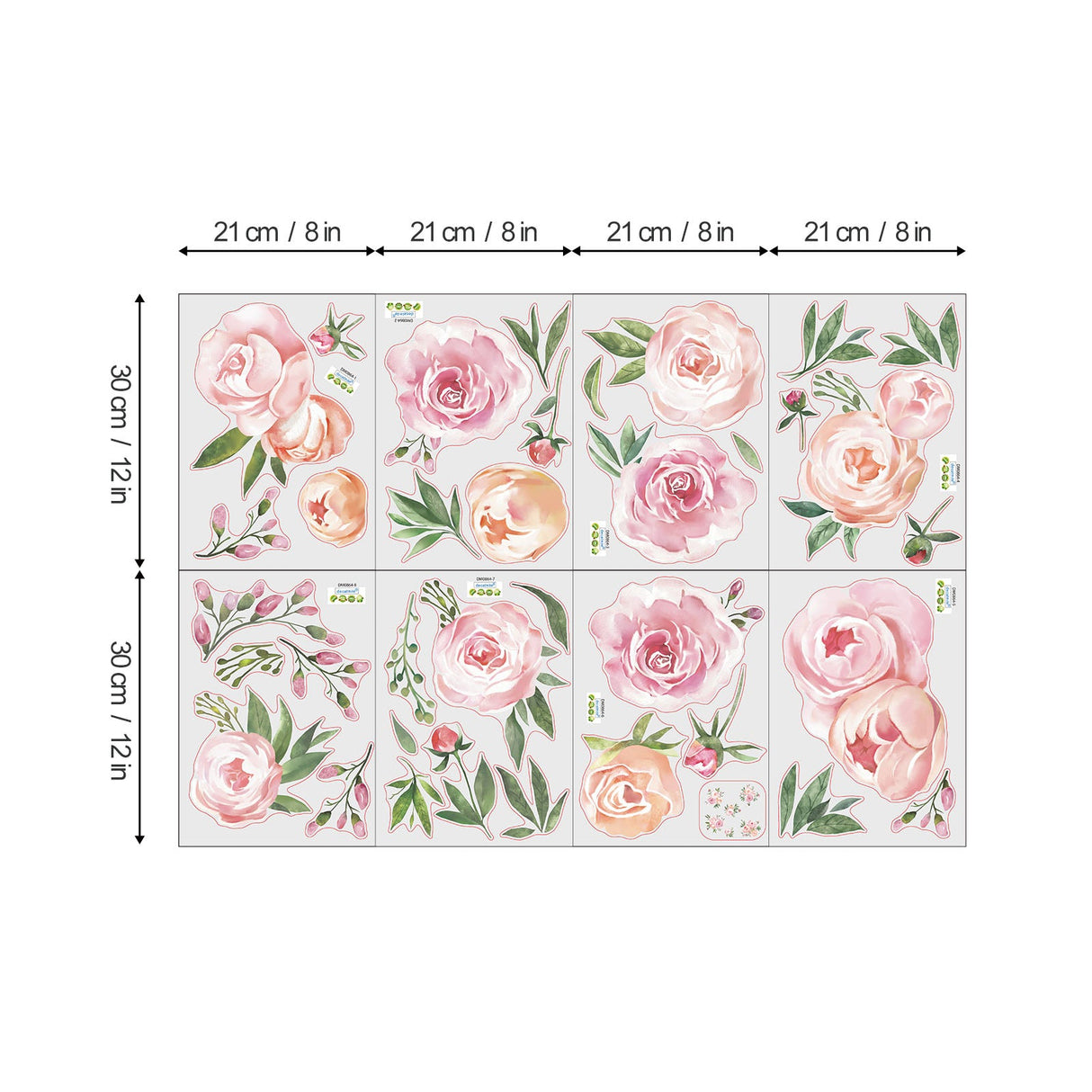 Peony Flowers Wall Decals