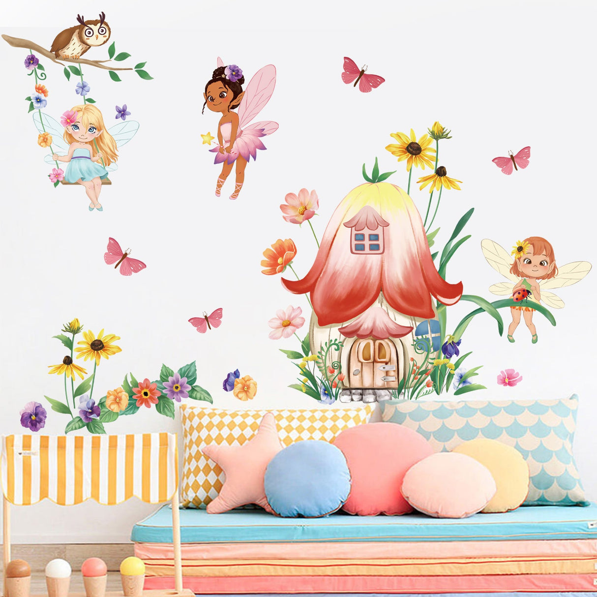 Fairy Mushroom Wall Decals
