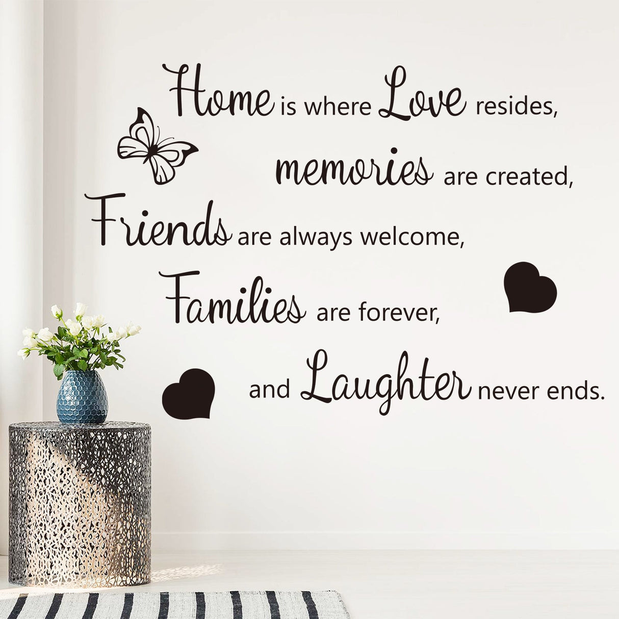 Home is where Love resides Wall Decals