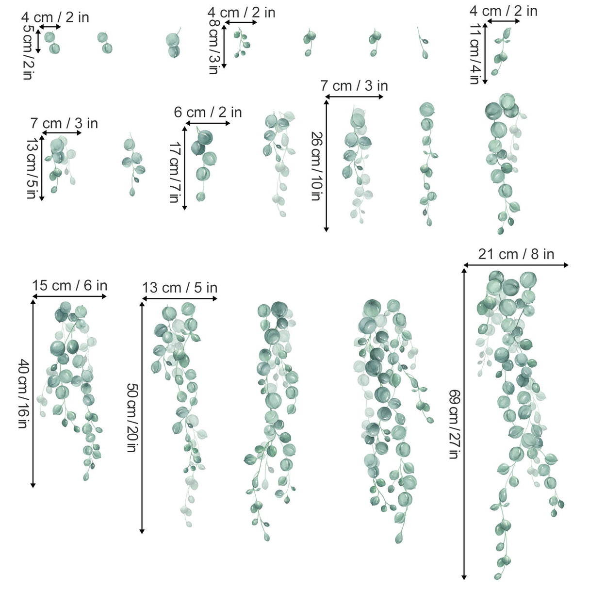 Hanging Vines Wall Decals