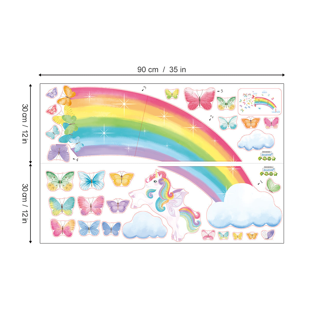 Rainbow Wall Decals
