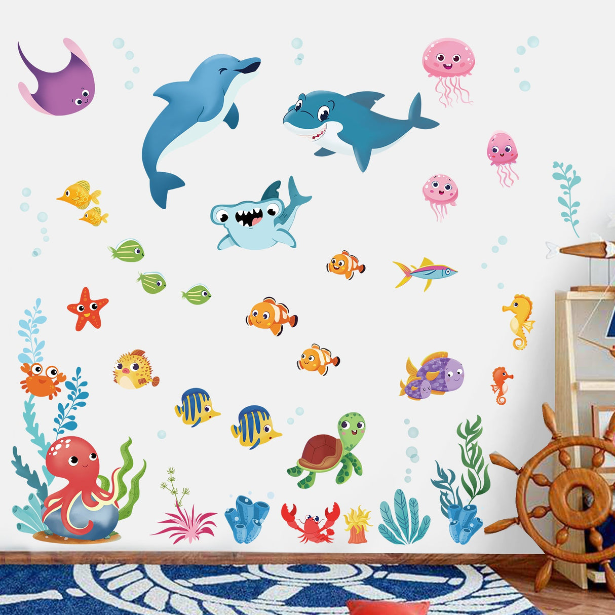 Under The Sea Fish Wall Decals