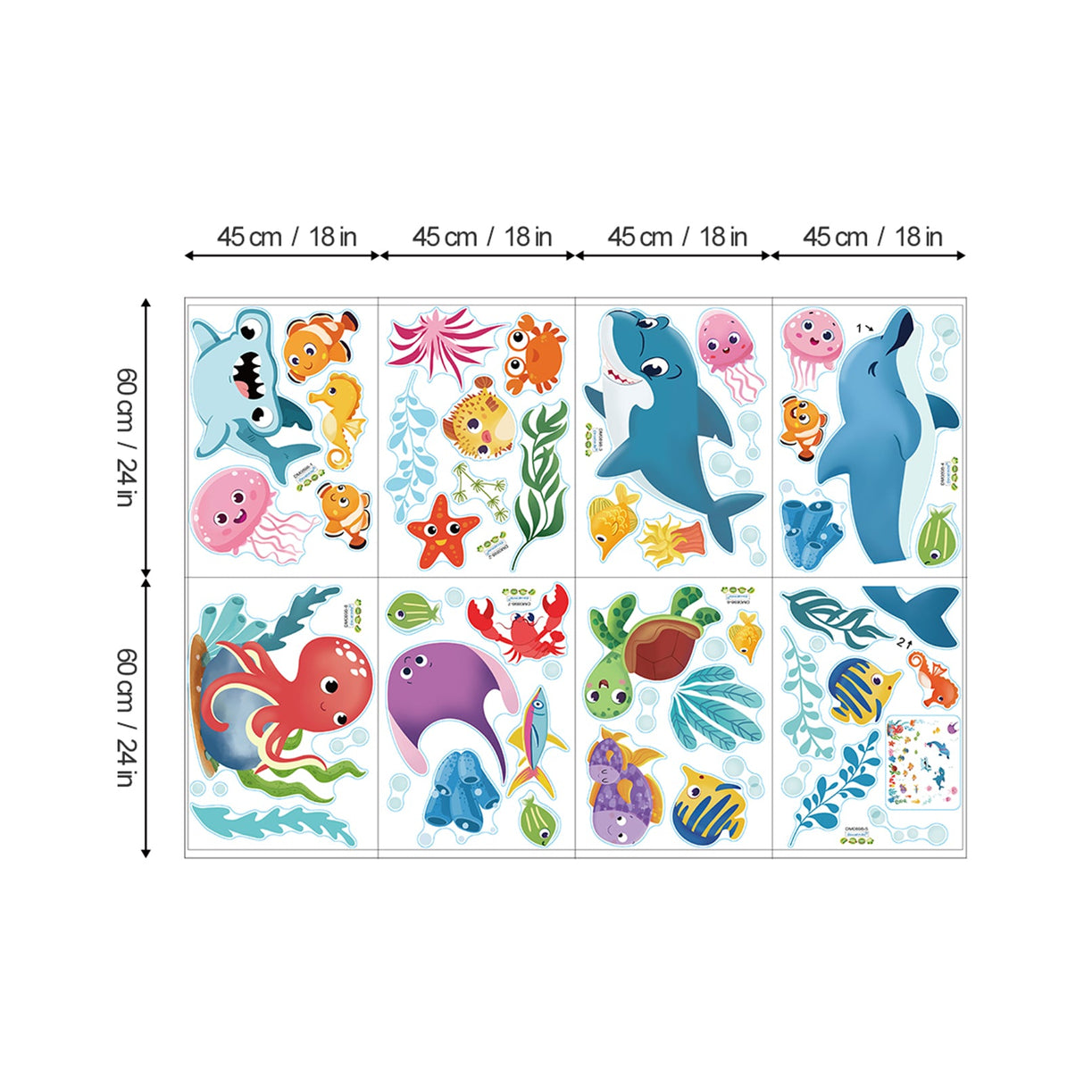 Under The Sea Fish Wall Decals