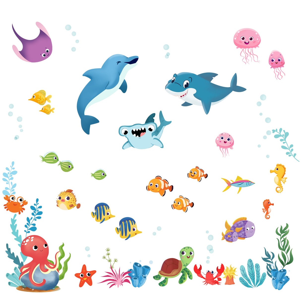 Under The Sea Fish Wall Decals