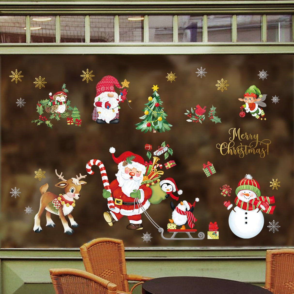 Christmas Window Wall Decals
