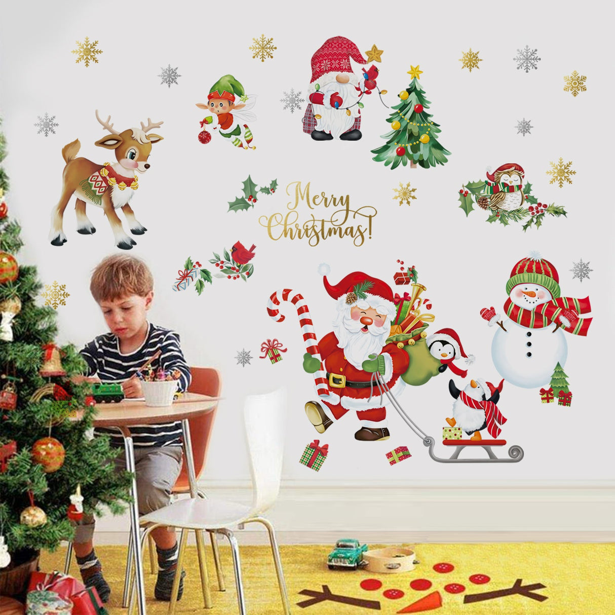 Christmas Window Wall Decals