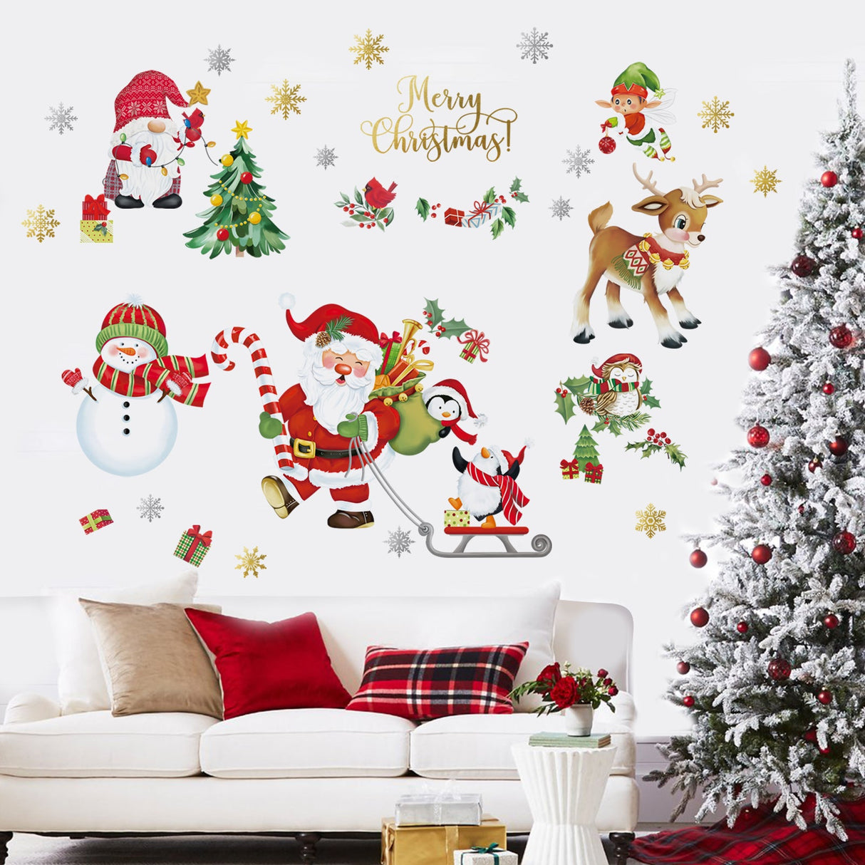 Christmas Window Wall Decals