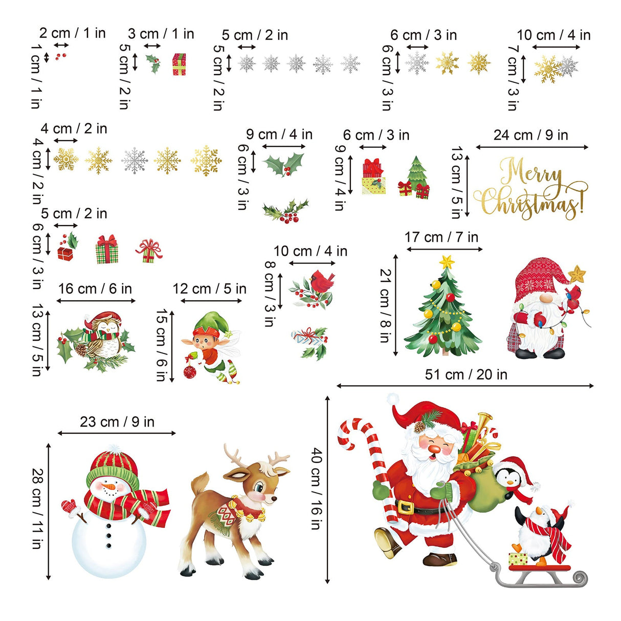 Christmas Window Wall Decals