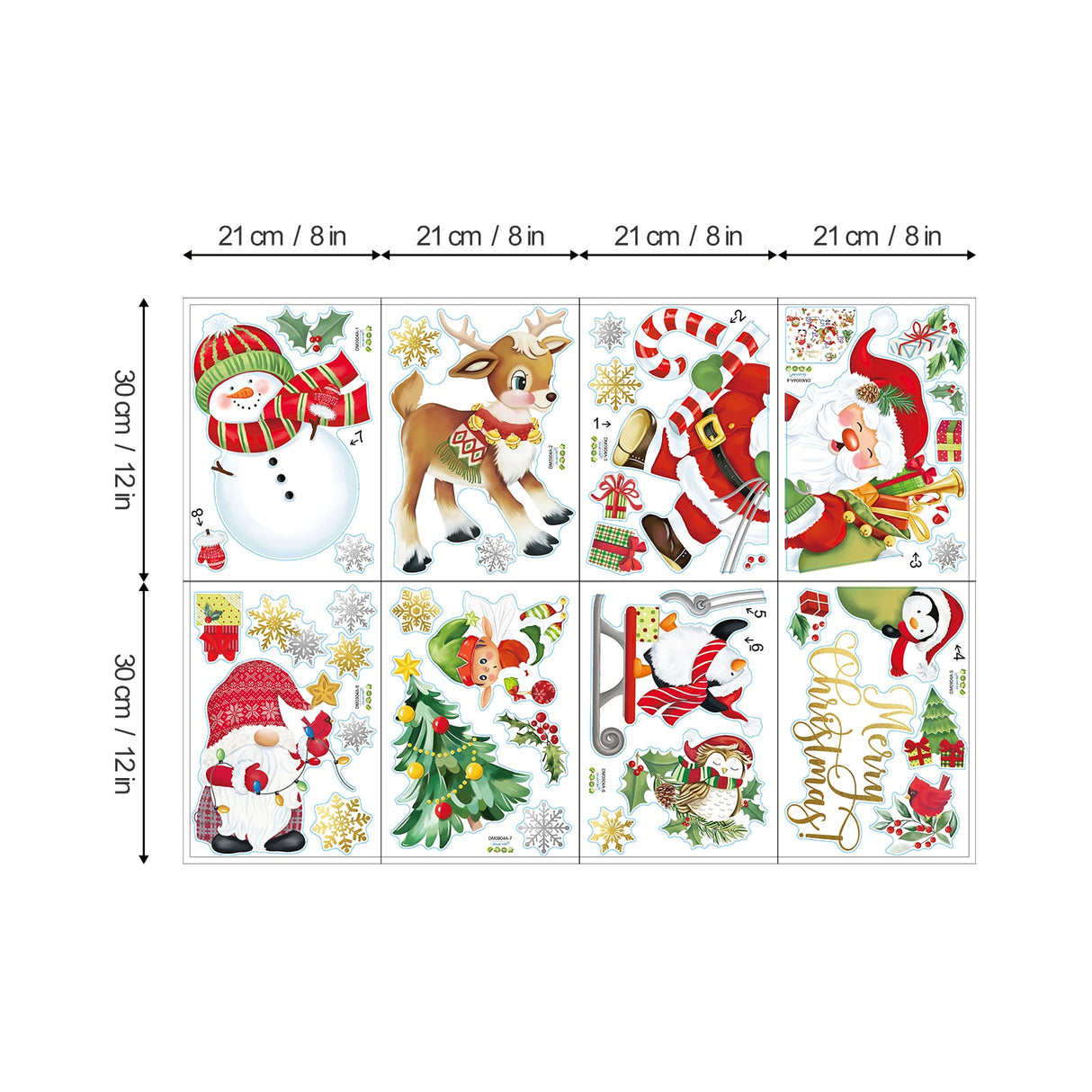 Christmas Window Wall Decals
