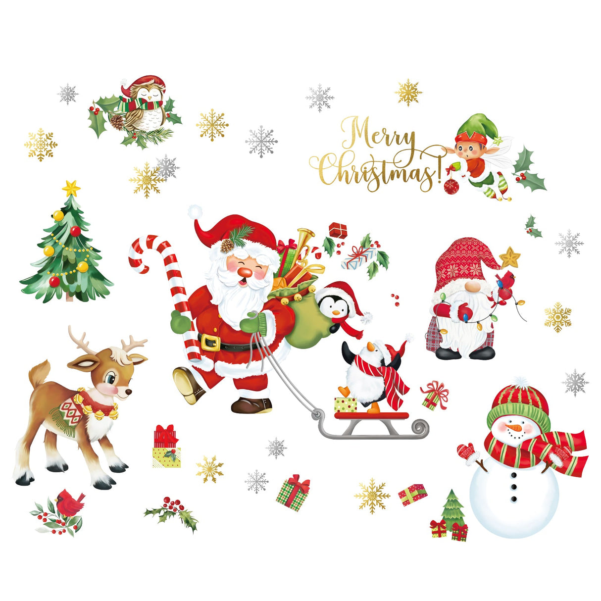 Christmas Window Wall Decals