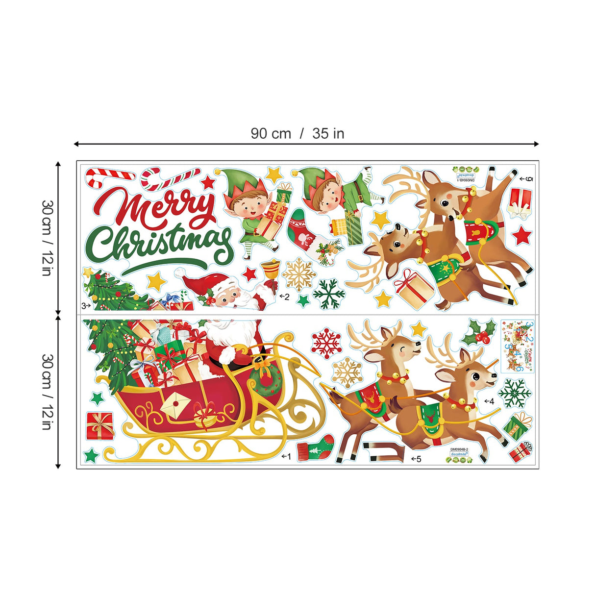 Christmas Window Wall Decals