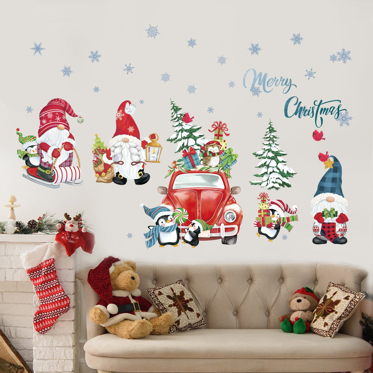 Christmas Window Wall Decals