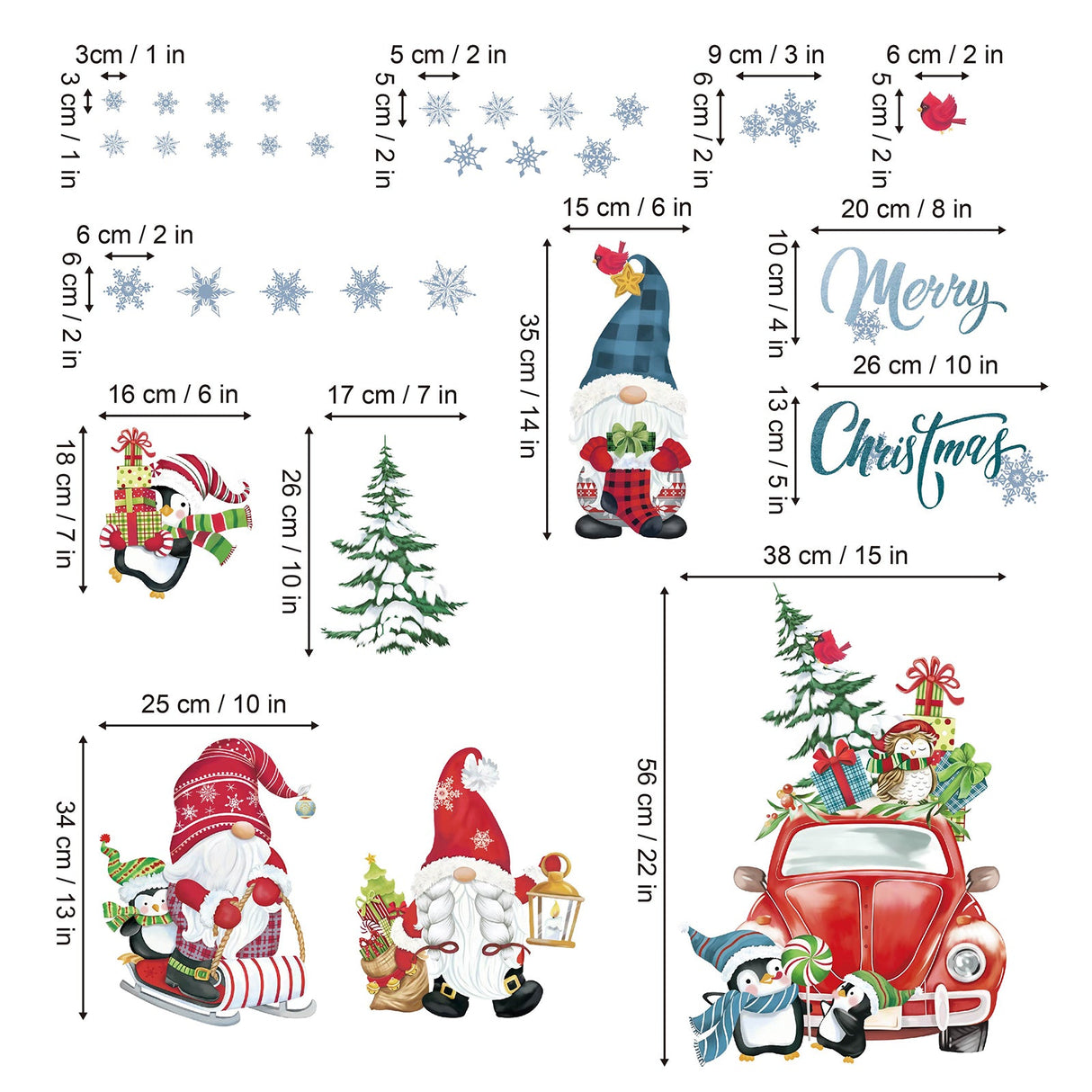Christmas Window Wall Decals