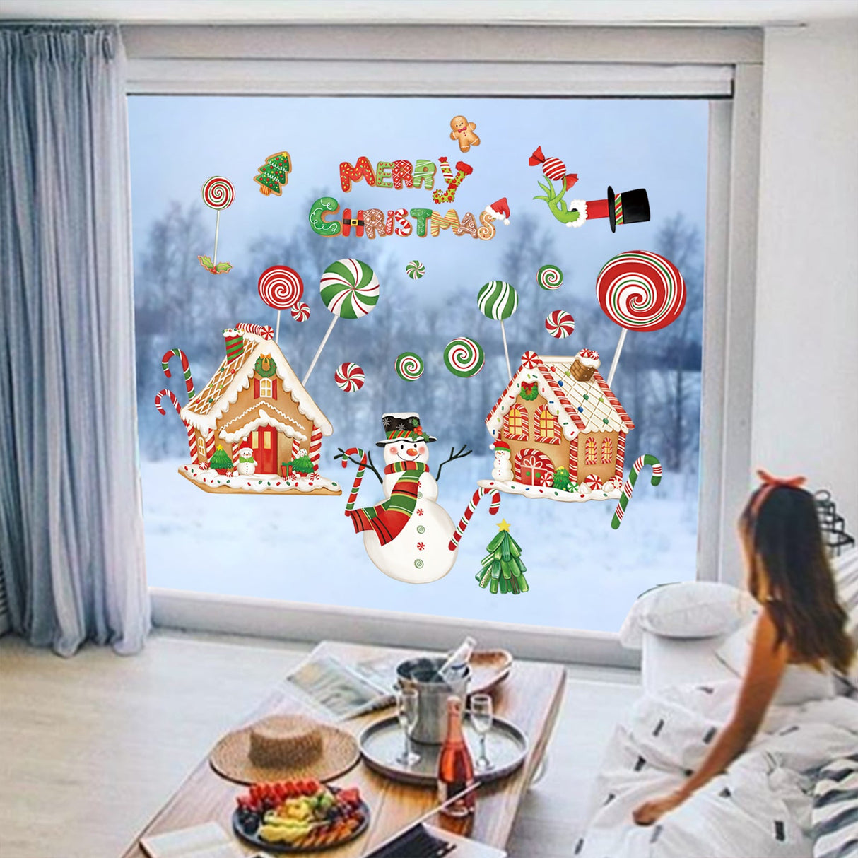 Christmas Window Wall Decals