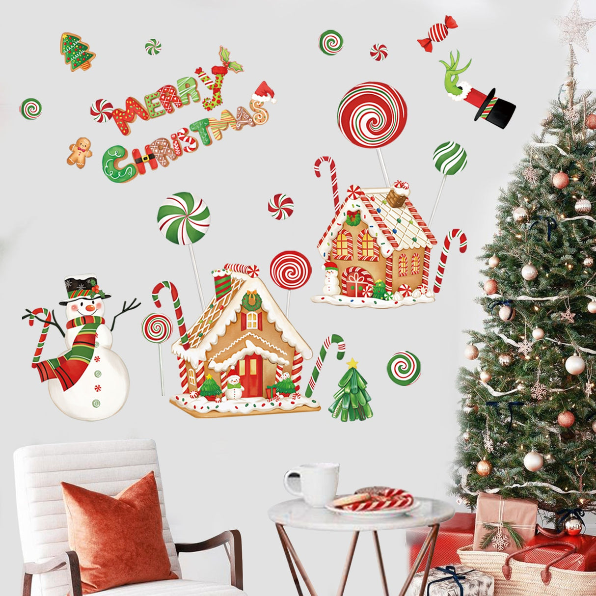 Christmas Window Wall Decals
