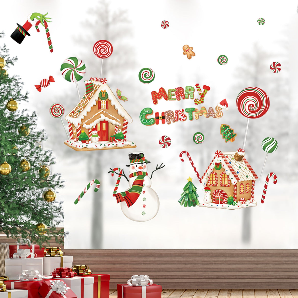 Christmas Window Wall Decals