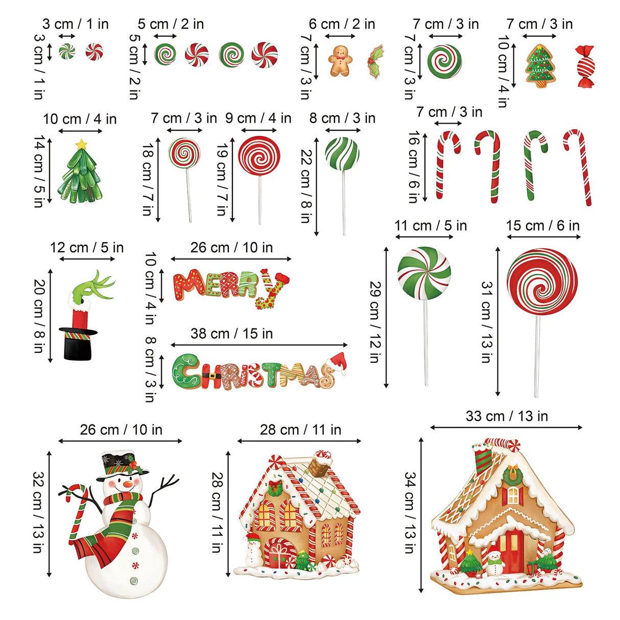 Christmas Window Wall Decals