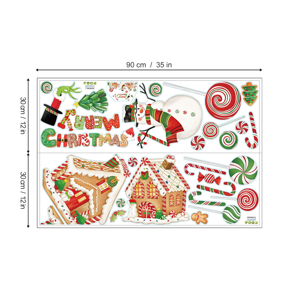 Christmas Window Wall Decals