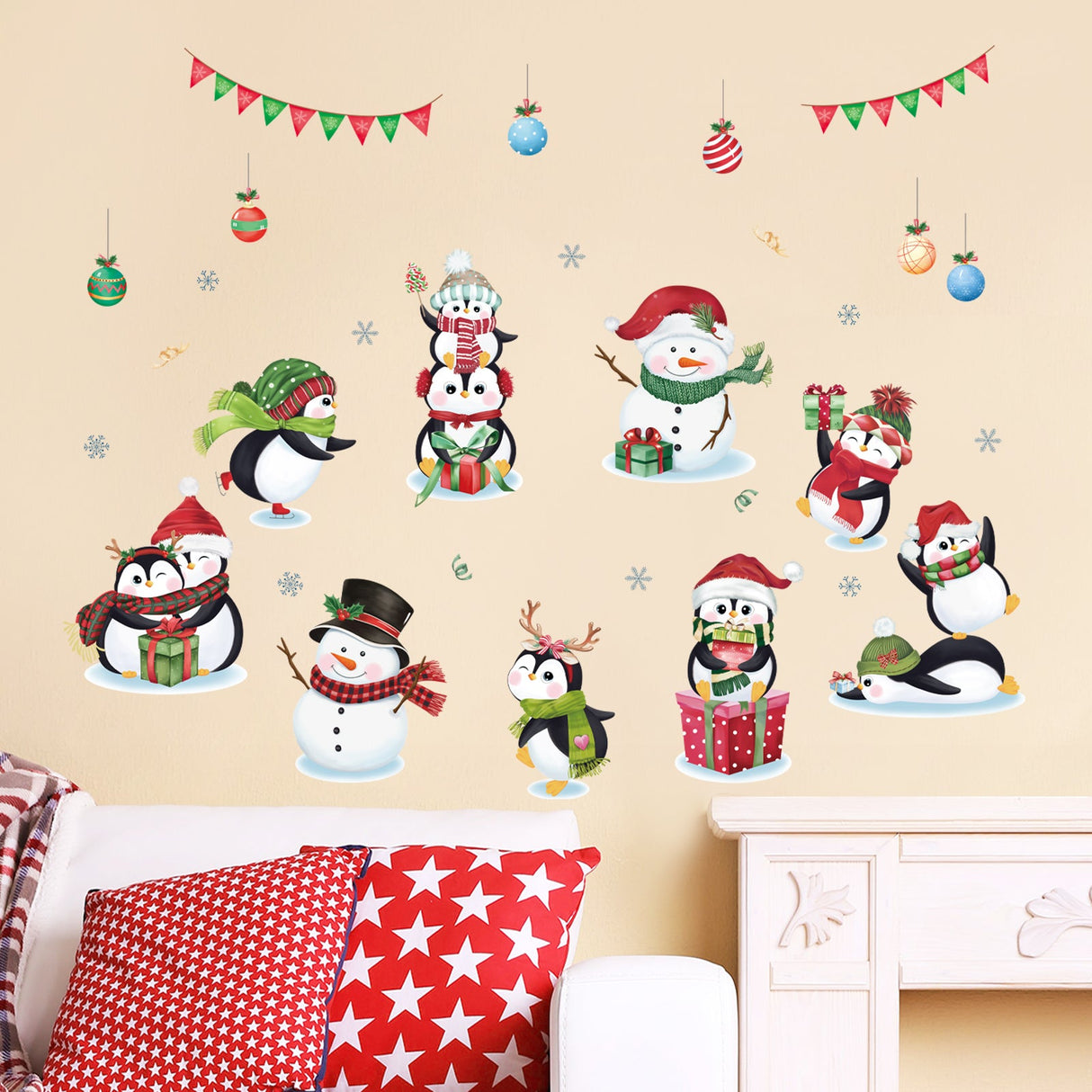 Christmas Window Wall Decals