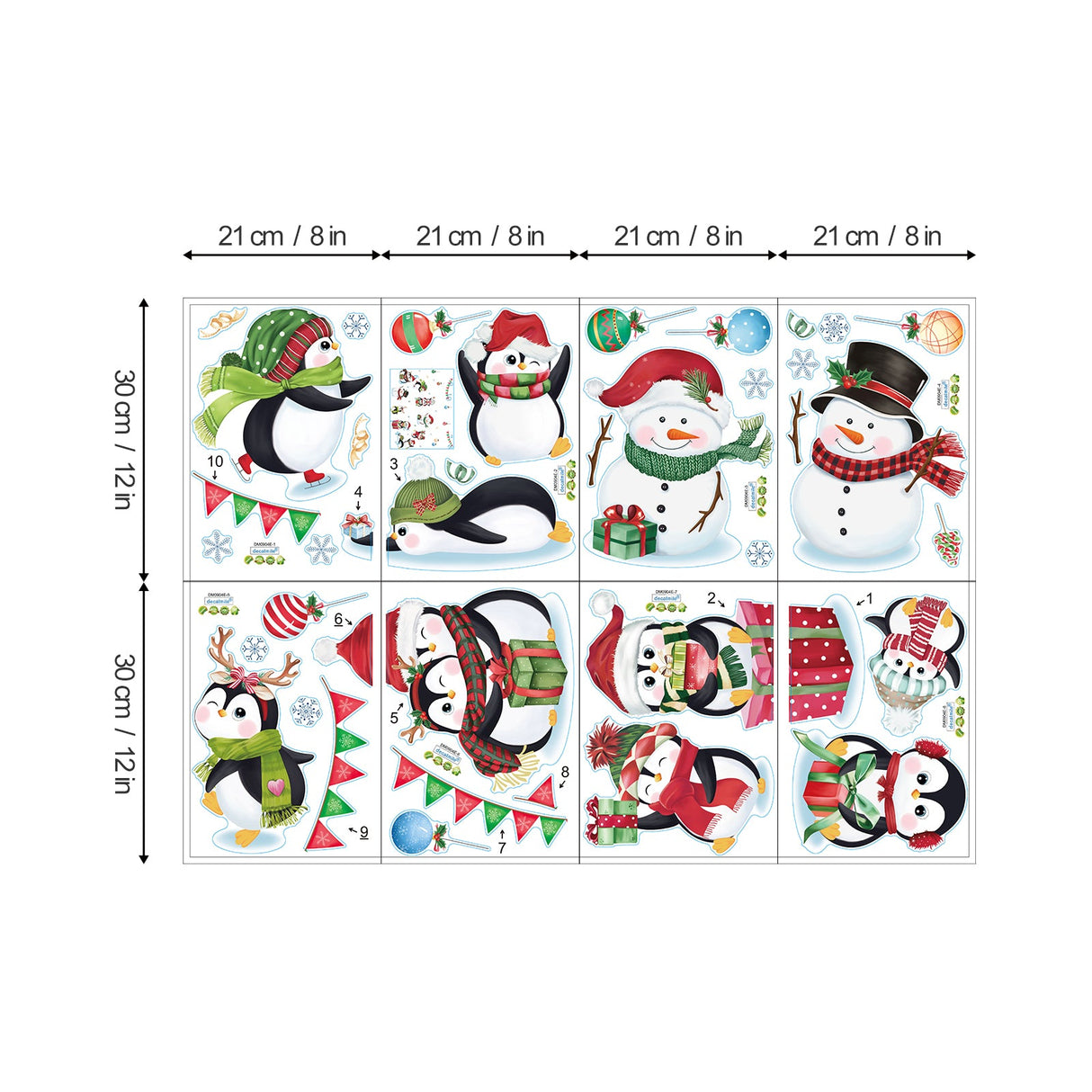 Christmas Window Wall Decals