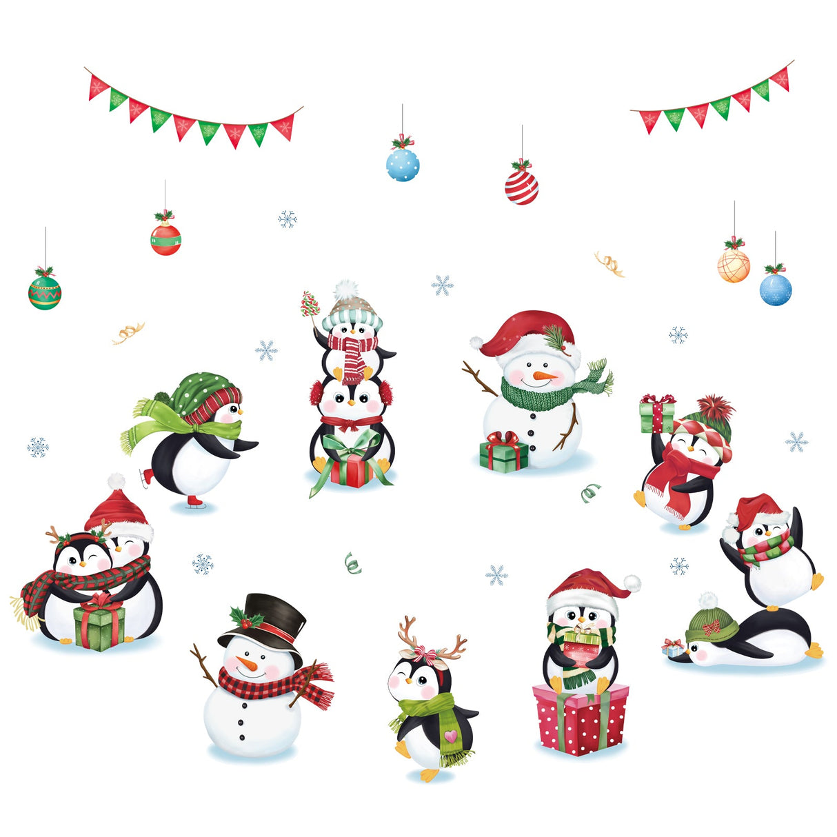 Christmas Window Wall Decals