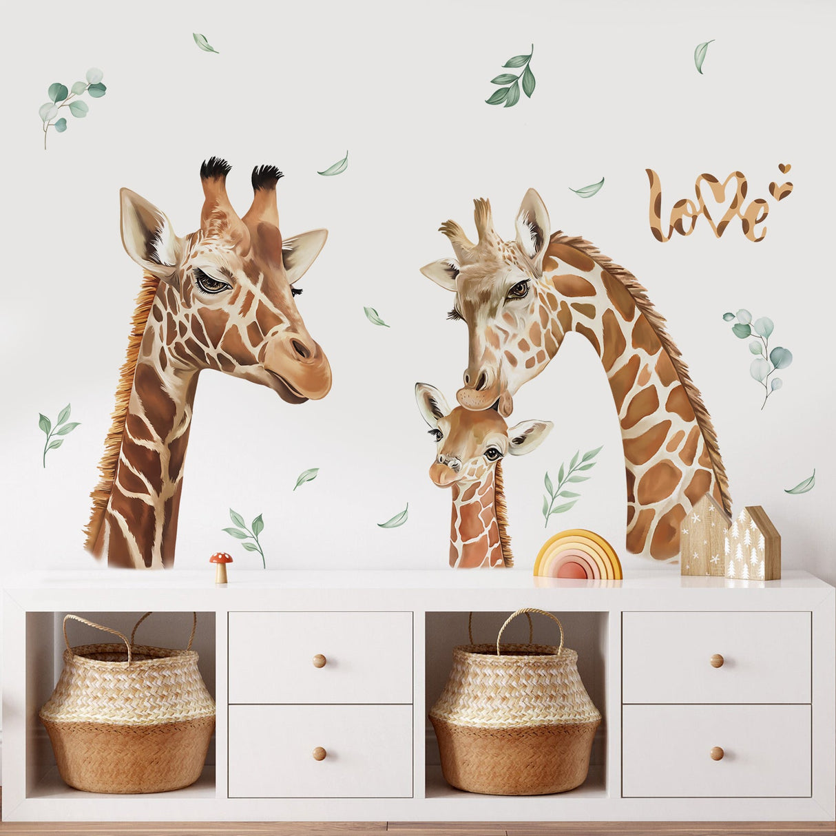 Jungle Animals Giraffe Wall Decals