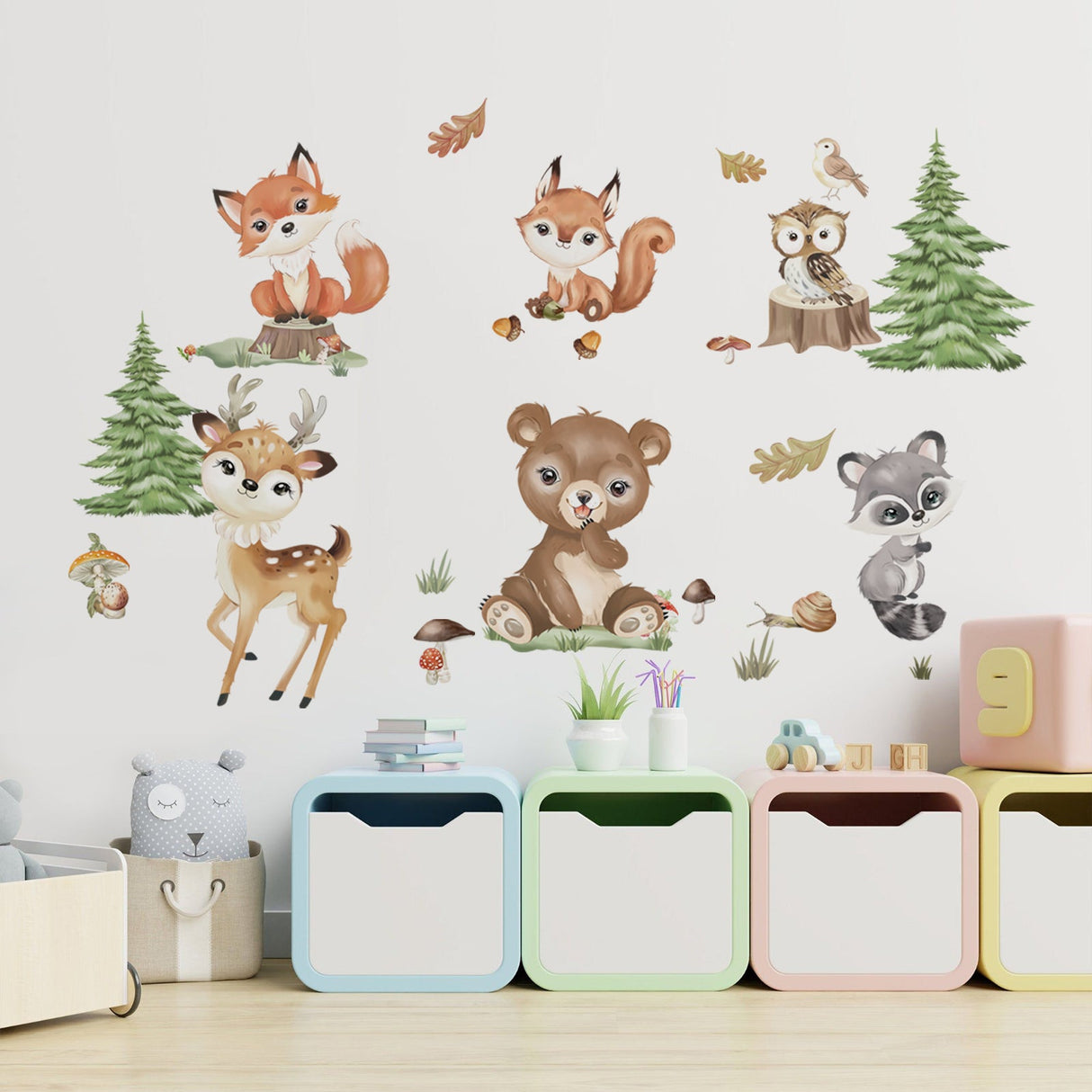 Woodland Animals Wall Decals