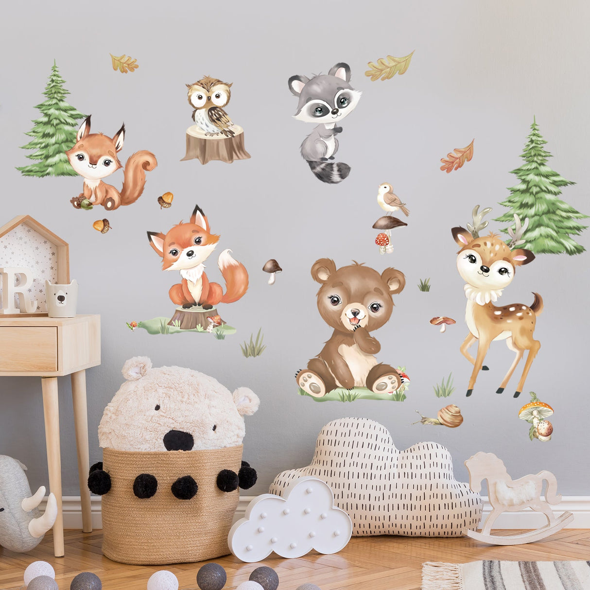 Woodland Animals Wall Decals