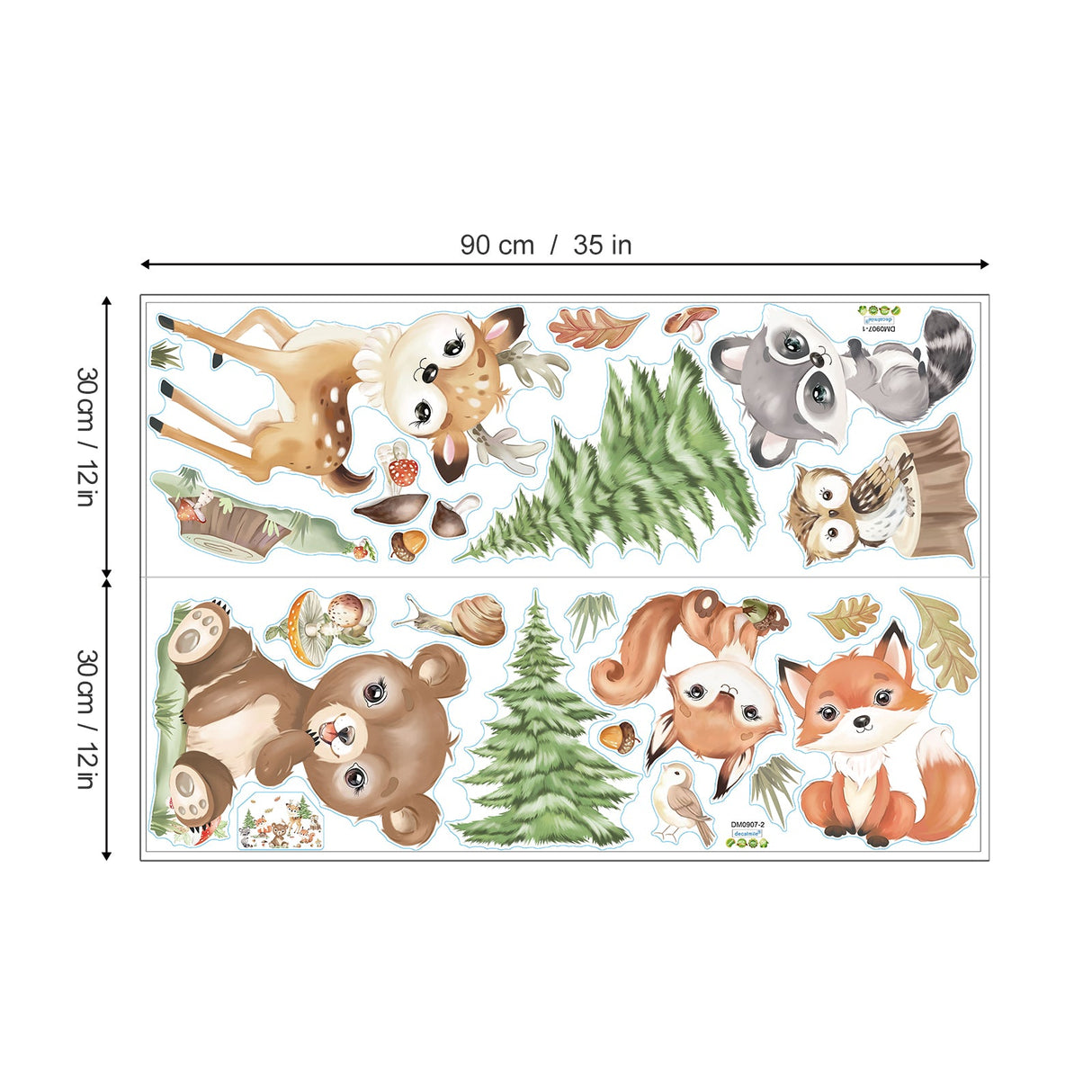 Woodland Animals Wall Decals