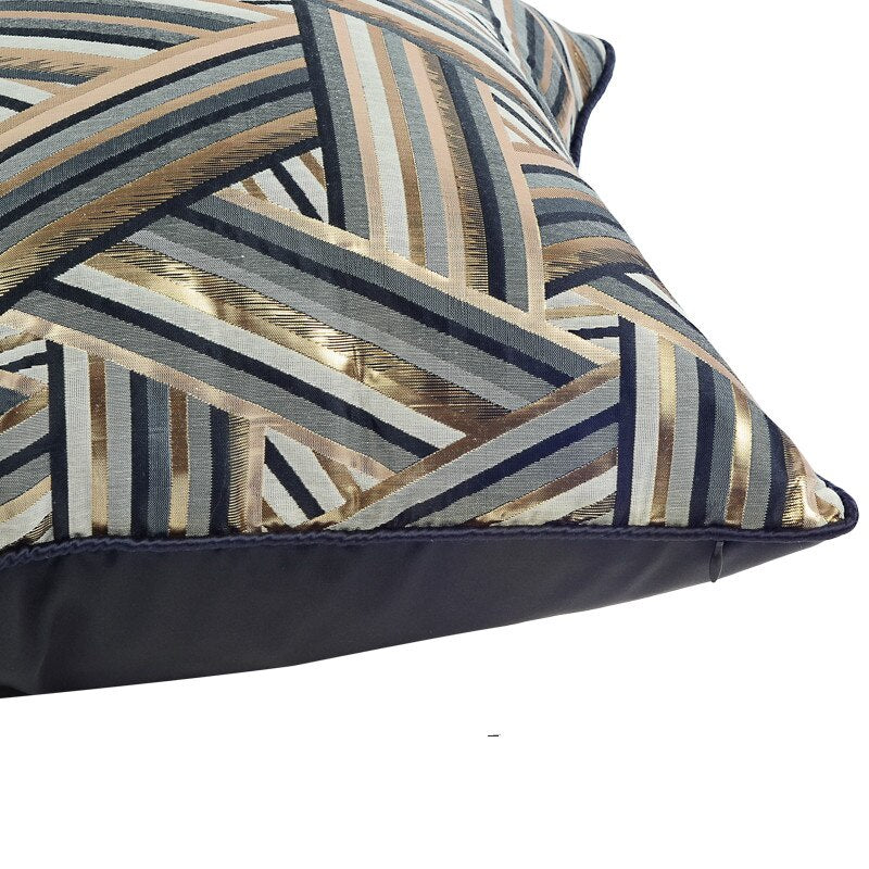 Cushion Cover Decorative Pillow Case Modern Industry Style Simple Classical Geometric Lines Blend Coussin Sofa Decor