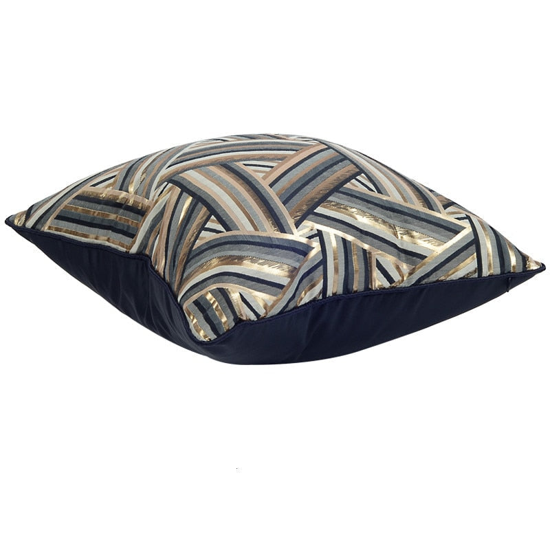 Cushion Cover Decorative Pillow Case Modern Industry Style Simple Classical Geometric Lines Blend Coussin Sofa Decor