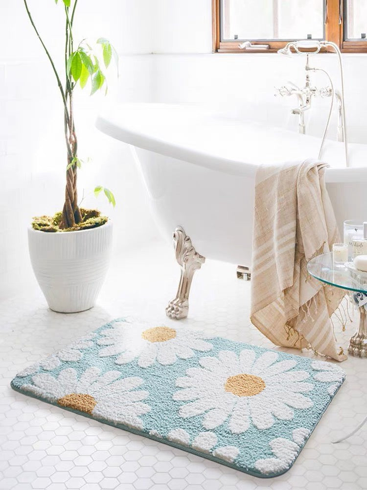 Feblilac Cute Daisy Bath Mat