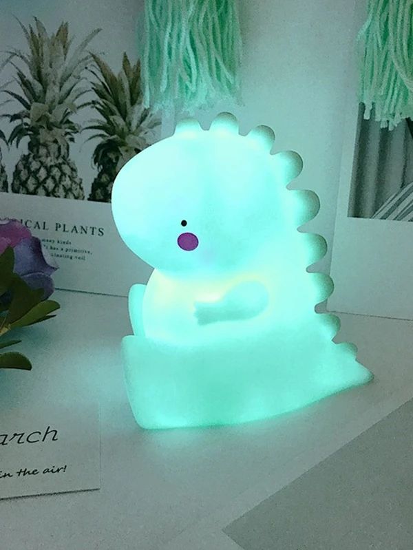 Dinosaur Shaped Night Light Green Color