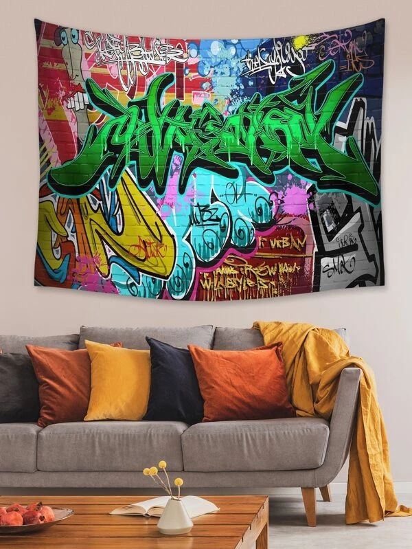 Doodle Pattern Tapestry