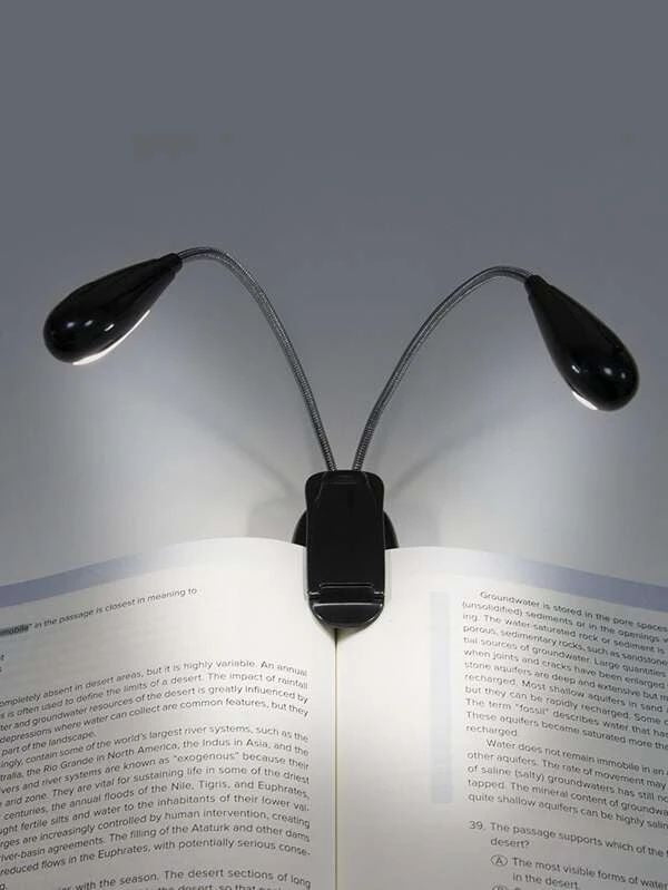 Double Head Table Lamp Batteries With Clip