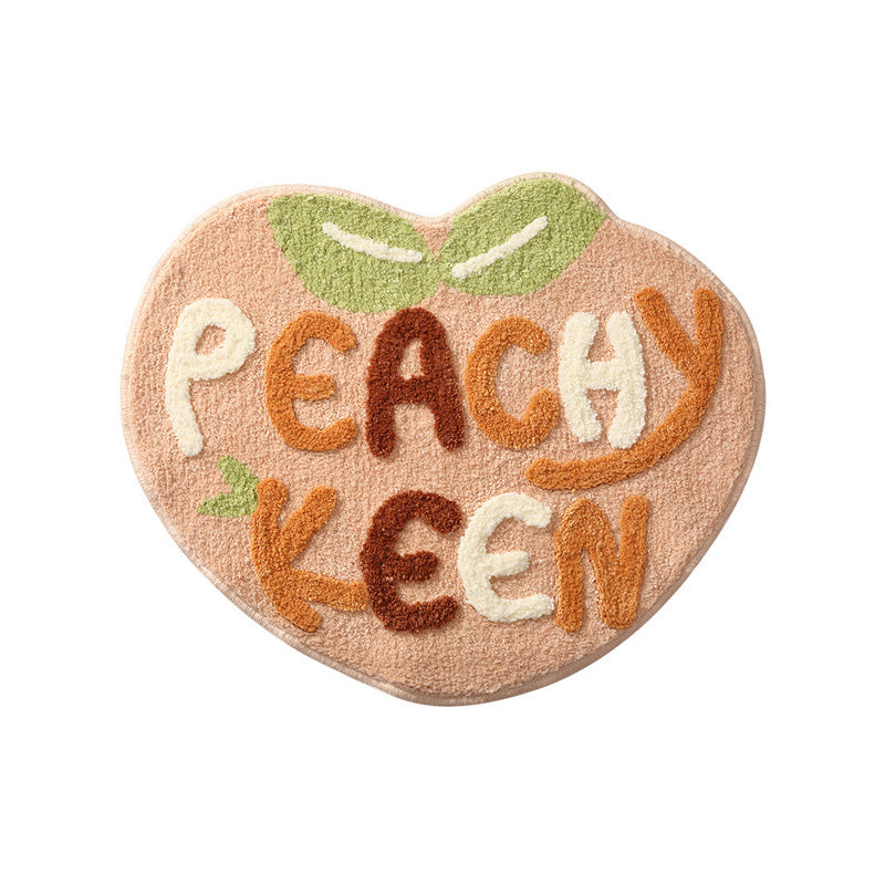 Lovely Peaches Apple and Lemons bath mat