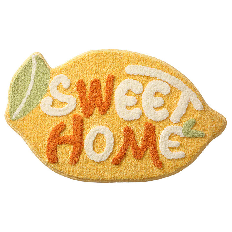 Lovely Peaches Apple and Lemons bath mat