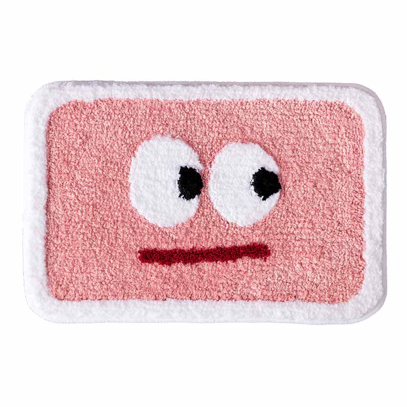 Cartoon Lovely Faces Bath Mat