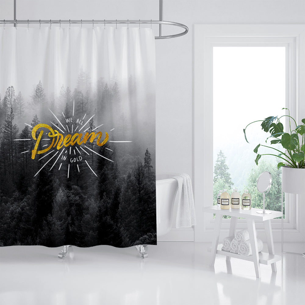 Black Forest Dream Shower Curtain