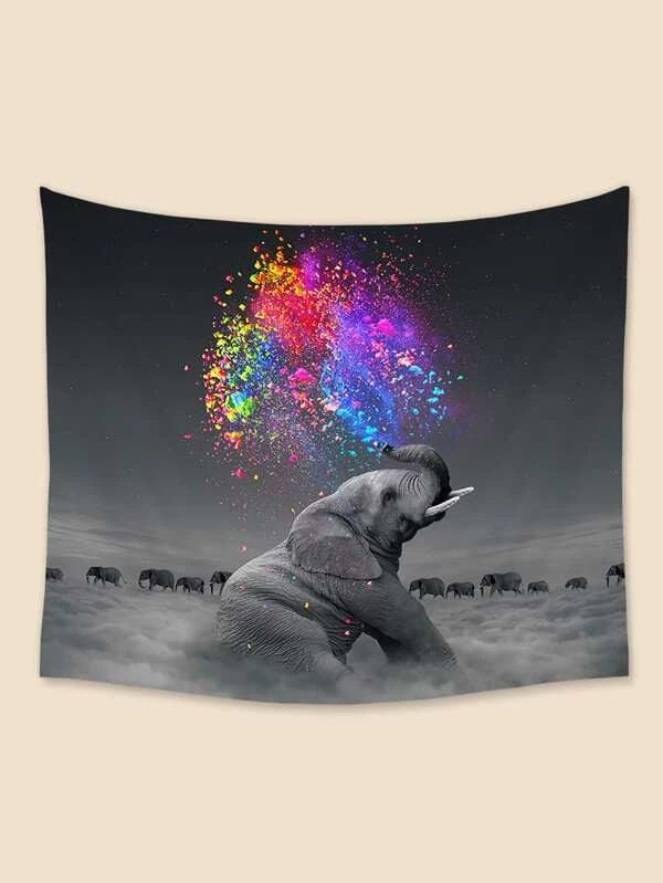 Elephant Print Tapestry
