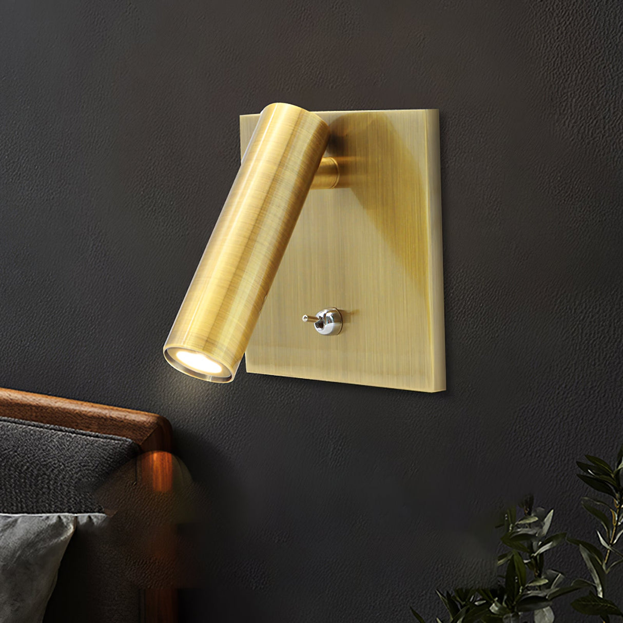 Enna Square Switched Sconce