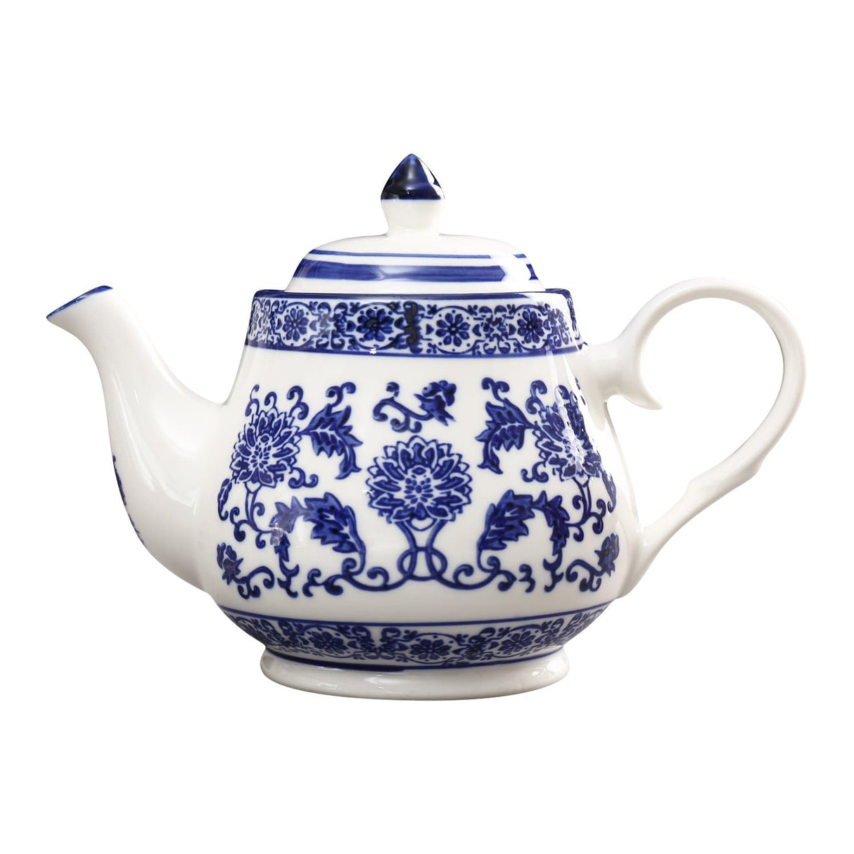 Blue Flowers Porcelain Tea Pot