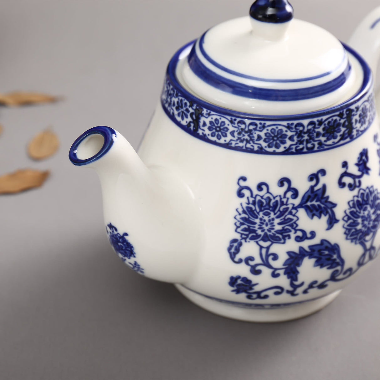 Blue Flowers Porcelain Tea Pot