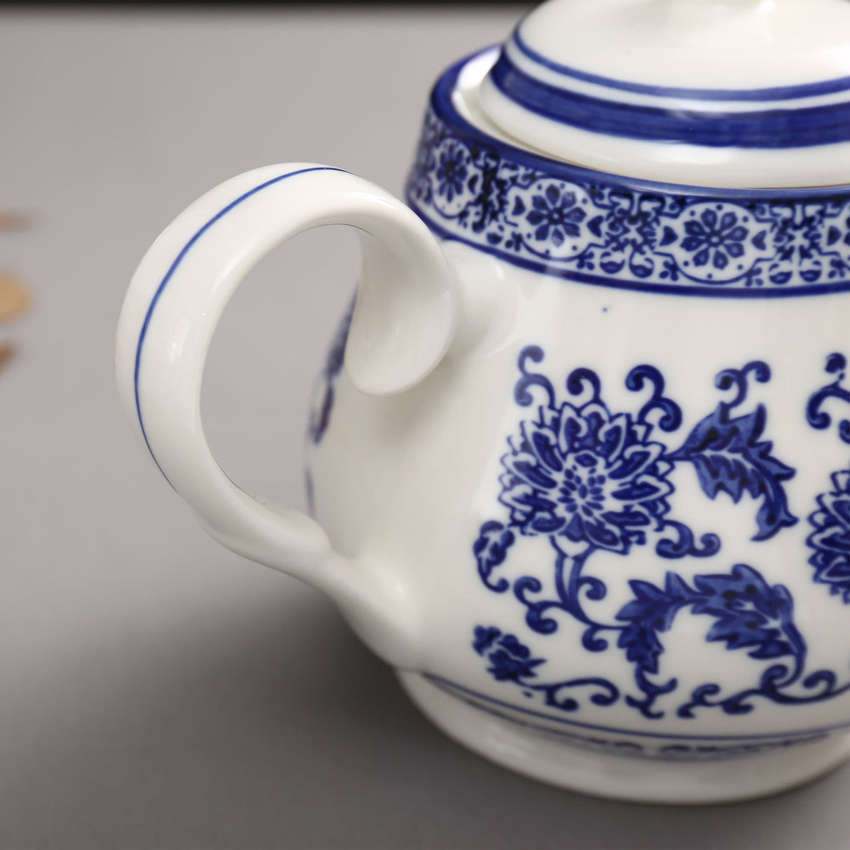Blue Flowers Porcelain Tea Pot