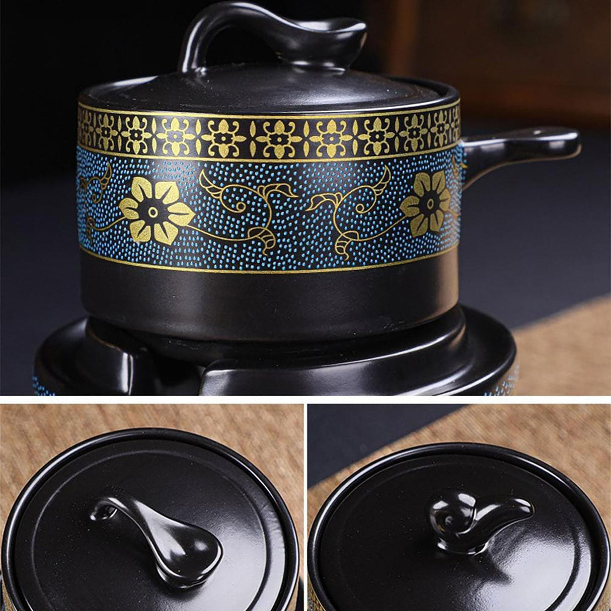 Chinese Ceramic Semi-Automatic Tea Set