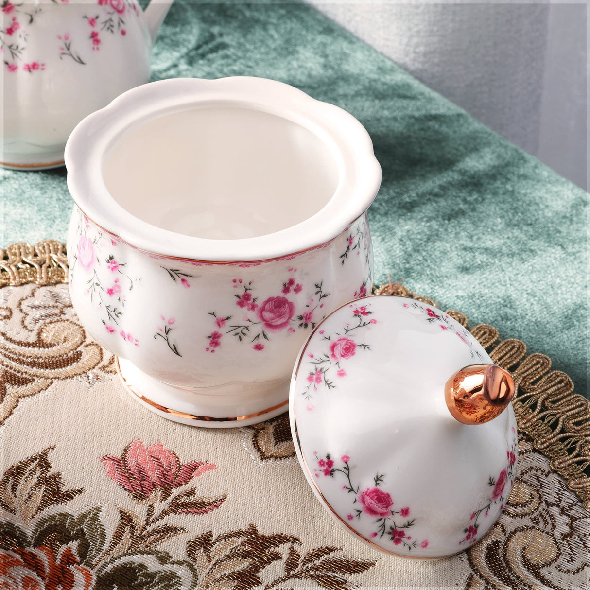 Blue Flowers Porcelain Tea Set