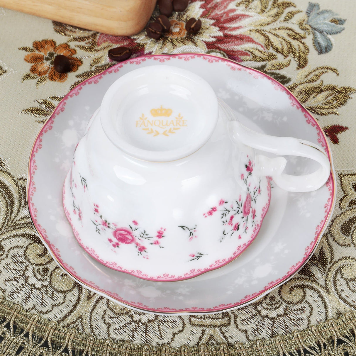 British Pink Rose Tea Cup Set