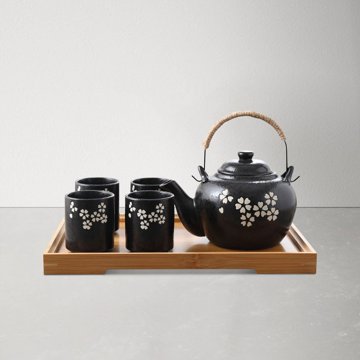 Black Japanese Kungfu Tea Set