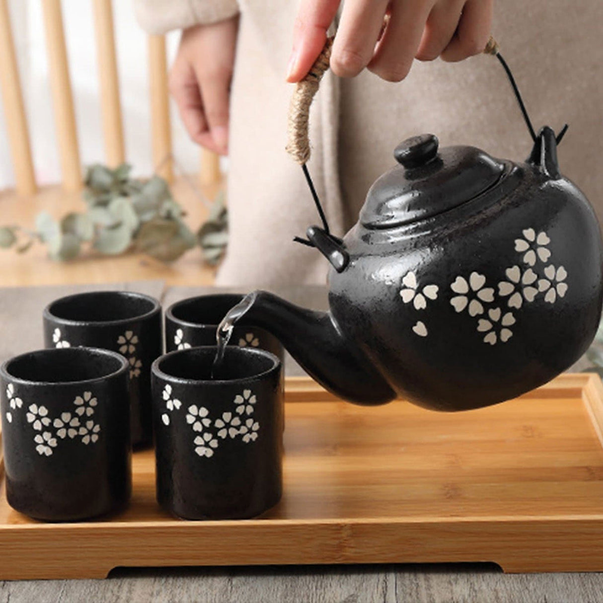 Black Japanese Kungfu Tea Set